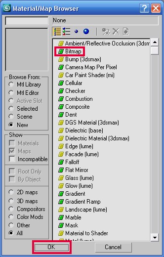 Material/Map Browser 3ds Max